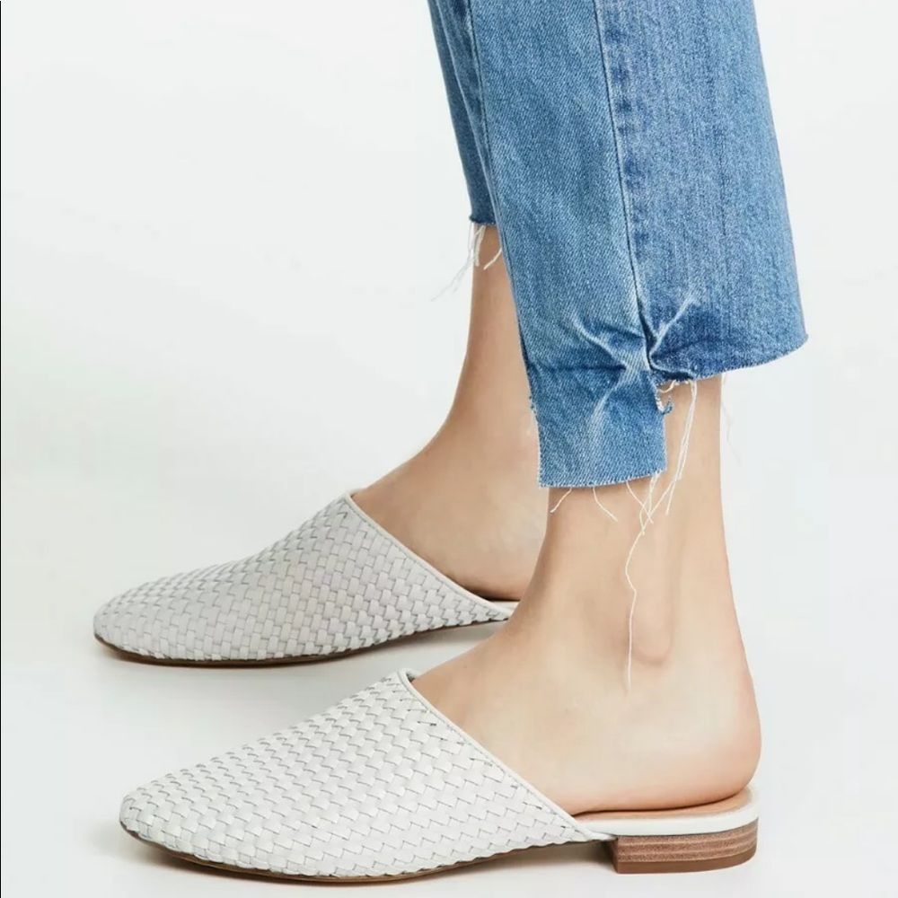The Cassidy Woven Flat Mule - Madewell size 7